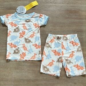 Milkberry Toddler Boy Bamboo Pajama Set 12 months 2T 3T 4T 5T Dinosaurs